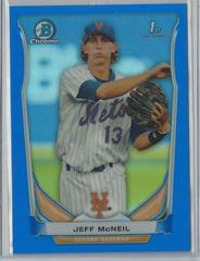 Jeff McNeil [Blue Refractor] Baseball Cards 2014 Bowman Chrome Prospects Prices