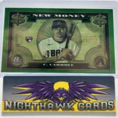 Corbin Carroll [Green] Baseball Cards 2023 Bowman Platinum New Money Prices