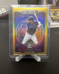 Brandon Lowe [Gold] Baseball Cards 2021 Panini Donruss Optic Mythical Prices