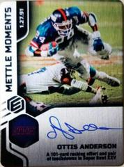 Ottis Anderson #MM-OA Football Cards 2022 Panini Elements Mettle Moments Autographs Prices