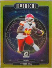 Tyreek Hill [Gold] #MY-16 Football Cards 2021 Panini Donruss Optic Mythical Prices
