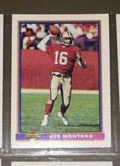Joe Montana Football Cards 1991 Bowman Prices