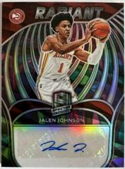 Jalen Johnson [Marble] Basketball Cards 2021 Panini Spectra Radiant Signatures Prices