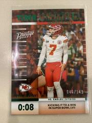 Harrison Butker [Green] #TS-4 Football Cards 2023 Panini Prestige Time Stamped Prices
