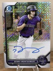 Benny Montgomery #BMA-BM Baseball Cards 2022 Bowman Chrome Mega Box Mojo Autographs Prices