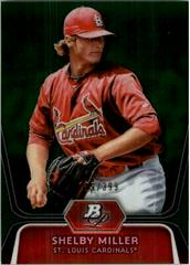 Shelby Miller [Green Refractor] #BPP27 Baseball Cards 2012 Bowman Platinum Prospects Prices