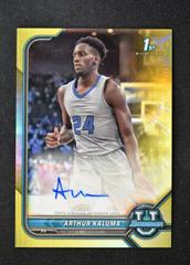 Arthur Kaluma [Yellow Refractor] #BCPA-AK Basketball Cards 2021 Bowman University Chrome Autographs Prices