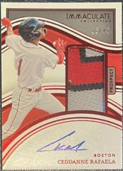 Ceddanne Rafaela [Prospect Patch Autograph Red] #10 Baseball Cards 2023 Panini Immaculate Prices
