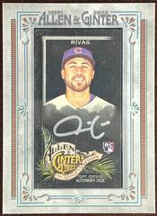Alfonso Rivas [X Silver Frame] Baseball Cards 2022 Topps Allen & Ginter Mini Autographs Prices