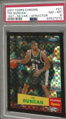 Tim Duncan [1957 Xfractor] #21 Basketball Cards 2007 Topps Chrome Prices