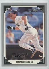 Don Mattingly #22 Baseball Cards 1991 Leaf Preview Prices