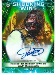 Mankind [Green] Wrestling Cards 2020 Topps WWE Chrome Shocking Wins Autographs Prices