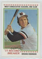 Brooks Robinson #BB2-1978 Baseball Cards 2016 Topps Berger's Best Series 2 Prices