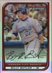 Billy Butler #82 Baseball Cards 2008 Bowman Chrome Prices