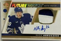 Nick Abruzzese Hockey Cards 2022 SP Authentic Future Watch Autograph Patch Prices