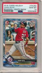 Juan Soto [White Snow] #THJSO Baseball Cards 2018 Topps Holiday Bowman Prices