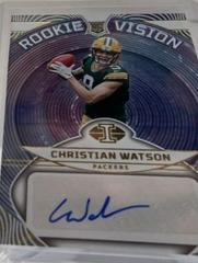 Christian Watson #RVS-CW Football Cards 2022 Panini Illusions Rookie Vision Signatures Prices