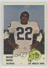 Dick Bass #101 Football Cards 1961 Fleer Prices