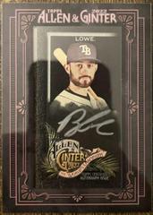 Brandon Lowe [Black Frame] #MA-BL Baseball Cards 2022 Topps Allen & Ginter Mini Autographs Prices