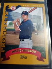 Justin Sherrod [Gold] #T263 Baseball Cards 2002 Topps Traded Prices
