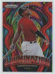 Xander Bogaerts [Red Wave Prizm] Baseball Cards 2022 Panini Prizm Illumination Prices