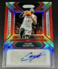 Caleb Martin [Red Prizm] #1 Basketball Cards 2023 Panini Prizm Sensational Signature Prices