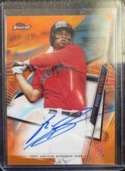 Rafael Devers [Orange Refractor] #FA-RD Baseball Cards 2020 Topps Finest Autographs Prices