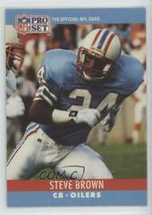 Steve Brown Football Cards 1990 Pro Set FACT Cincinnati Prices