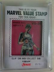 Maria Hill Marvel 2022 Ultra Avengers Value Stamp Relics Prices