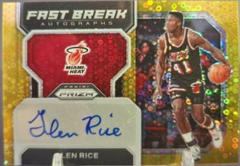 Glen Rice [Gold] #FB-GRH Basketball Cards 2022 Panini Prizm Fast Break Autographs Prices