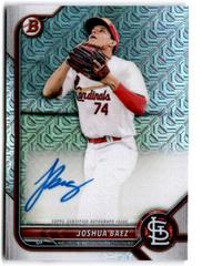 Joshua Baez [Orange Refractor] #BCMA-JB Baseball Cards 2022 Bowman Chrome Mega Box Mojo Autographs Prices