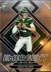 Zach Wilson #E-2 Football Cards 2021 Panini Prizm Emergent Prices