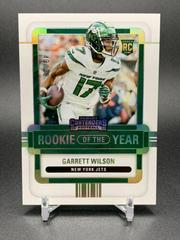 Garrett Wilson [Silver] #ROY-GWI Football Cards 2022 Panini Contenders Rookie of the Year Prices