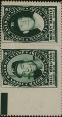 Bill Bruton, Mickey Mantle Baseball Cards 1961 Topps Stamp Panels Prices