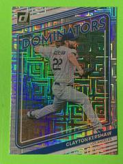 Clayton Kershaw [Vector] Baseball Cards 2022 Panini Donruss Dominators Prices