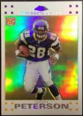 Adrian Peterson [White Refractor] Football Cards 2007 Topps Chrome Prices