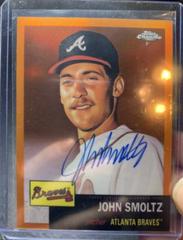 John Smoltz [Orange] #CPA-JSM Baseball Cards 2022 Topps Chrome Platinum Anniversary Autographs Prices