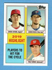Shohei Ohtani, Cavan Biggio, Trea Turner #13 Baseball Cards 2020 Topps Throwback Thursday Prices