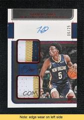 Herbert Jones [Red] Basketball Cards 2021 Panini One and One Rookie Dual Jersey Autographs Prices
