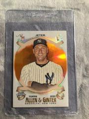 Derek Jeter [Orange Refractor] #133 Baseball Cards 2021 Topps Allen & Ginter Chrome Prices