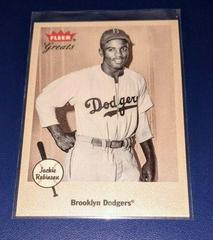 Jackie Robinson Baseball Cards 2002 Fleer Greats Prices