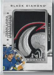 Matt Savoie #RTL-MS Hockey Cards 2023 Upper Deck Black Diamond Rookie Team Logo Jumbo Patch Prices