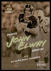 John Elway #6 Football Cards 2018 Panini Luminance Vintage Performers Prices