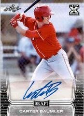 Carter Baumler [Retail] #BA-CB2 Baseball Cards 2020 Leaf Draft Autographs Prices