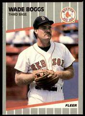 Wade Boggs #81 Baseball Cards 1989 Fleer Glossy Prices