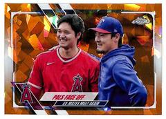 Shohei Ohtani, Kohei Arihara [Orange] #US125 Baseball Cards 2021 Topps Chrome Update Sapphire Prices