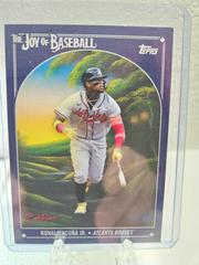 Ronald Acuna Jr. [Prussian Blue] Baseball Cards 2023 Topps X Bob Ross The Joy Of Prices