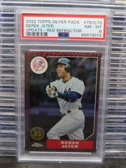 Derek Jeter [Red] #T87C-75 Baseball Cards 2022 Topps Update 1987 Chrome Prices