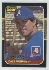 Dale Murphy #141 Baseball Cards 1987 Leaf Prices