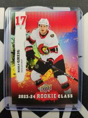 Ridly Greig [Red] #CC-2 Hockey Cards 2023 Upper Deck Commemorative Class Prices